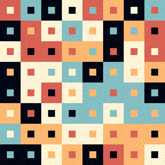 Abstract Geometric Pattern generative computational art illustration