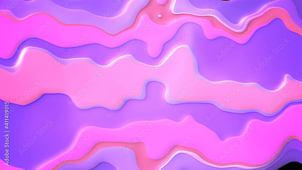 Poster modern colorful flow animation. wave liquid shape in pinky color background.