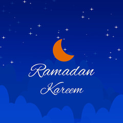Mosque background design for banner in the month of Ramadan is simple and clean