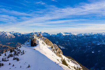 Hochkar radio tower in Lower Austria during winter