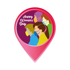 happy women;s day, illustration vectorA