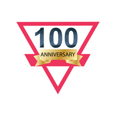 100 Anniversary celebration vector template design illustration