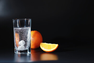 Composition from Bottles of cough syrup.Healthcare, medicine, flu and treatment concept - paper wipes and thermometer with pills.