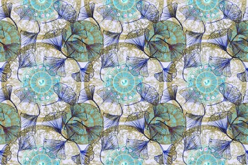 Wallpaper of art nouveau style’s gorgeous decors