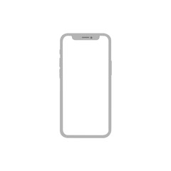 phone front isolated on white background	

