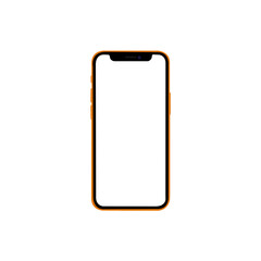 phone front isolated on white background	
