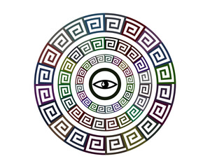 geometric patterns in a circle