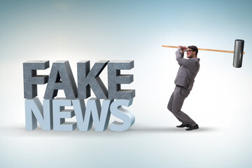 Fake news concept in information manipulation concept
