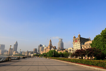 Fototapeta na wymiar Architectural scenery of Shanghai Bund, China