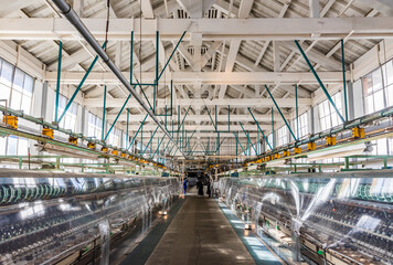 世界遺産　富岡製糸場　繰糸所（国宝）　日本　群馬県富岡市