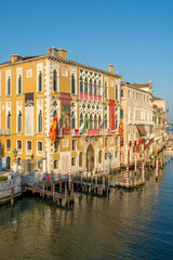 Naklejka premium discovery of the city of Venice and its small canals and romantic alleys