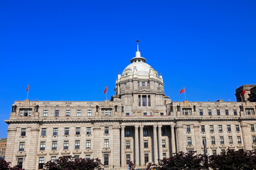 Obraz premium Architectural scenery of Shanghai Bund, China