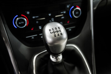 Manual transmission gearbox (standard transmission or stick shift).