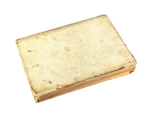 Old vintage book isolated on white background