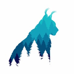 Silhouette of a lynx © Abundzu