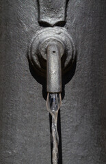 Street pump with clean fresh drinking water in Rome, Italy.