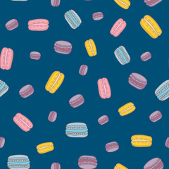 Macaroon vector repeat pattern design-11