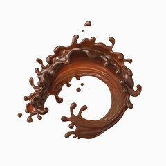 coffee and chocolate splash
