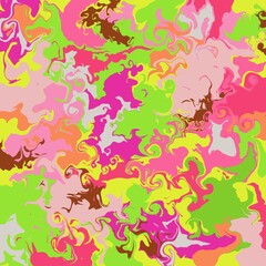 Abstract art neon colors 