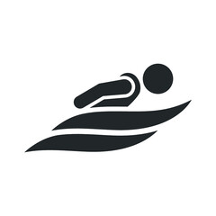 Swimming exercise icon