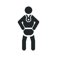 Body builder champion icon