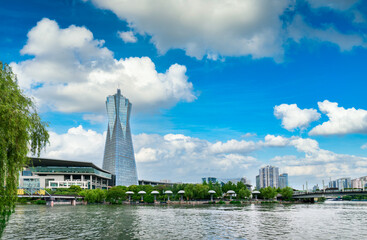 Fototapeta premium West Lake Cultural Square, Hangzhou, Zhejiang Province, China