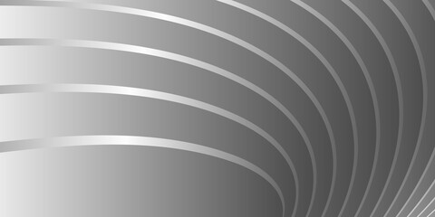 Obraz premium Cover design, abstract background. Monochrome. Wavy parallel gradient lines, ribbons. Black and white banner, poster. EPS vector