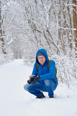 single winter photographer