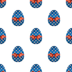 Beautiful watercolor drawing of Easter eggs. Closeup, no people, texture. Congratulations for loved ones, relatives, friends and colleagues