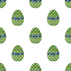 Beautiful watercolor drawing of Easter eggs. Closeup, no people, texture. Congratulations for loved ones, relatives, friends and colleagues