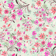 seamless abstract floral pattern
