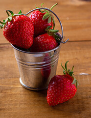 strawberries in a bowl