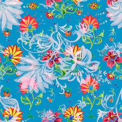 Fototapeta na wymiar seamless abstract floral pattern