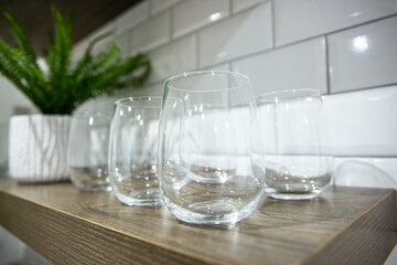 glassware home decor
