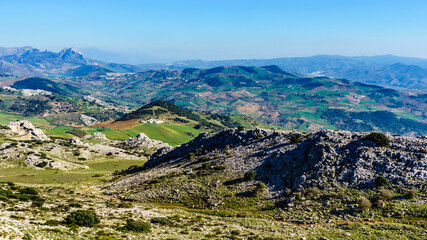 Fototapeta na wymiar Mountain landscape Torcal de Antequera, Spain
