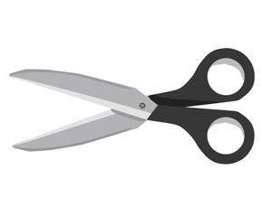 Vector illustration of scissors for office and school supplies