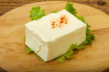 Greek traditional soft feta cheese