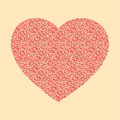 Vector stylized of the heart. Valentines Day. Symbol for your design.