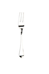 silver plated metal fork isolated