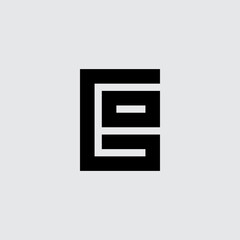 GO - Initials or logo. Design element or icon. G and O - monogram, logotype.