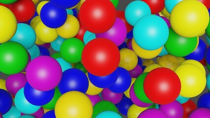 光沢のあるカラフルなボール