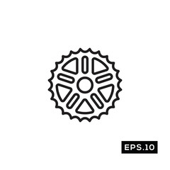Gear Icon Vector. Gear Symbol Vector