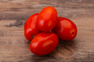 Red bright tasty tomato heap