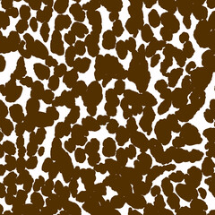 Abstract modern leopard seamless pattern. Animals trendy background. Brown and black decorative vector stock illustration for print, card, postcard, fabric, textile. Modern ornament of stylized skin