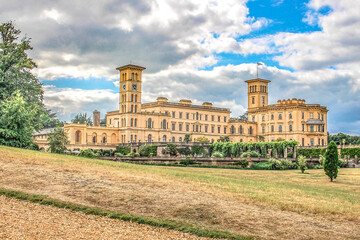 Osborne House on the Isle of Wight.Osborn House was completed in 1851 for Queen Victoria who used it as her summer home.