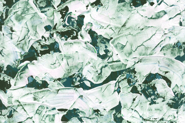 Modern contemporary acrylic background. Colorful texture made with a palette knife. Abstract painting on paper. Mess on the canvas.