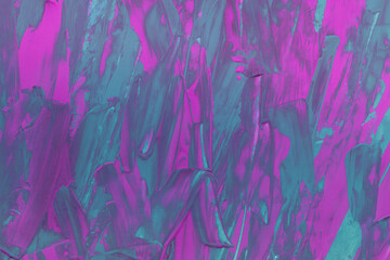 Modern contemporary acrylic background. Colorful texture made with a palette knife. Abstract painting on paper. Mess on the canvas.