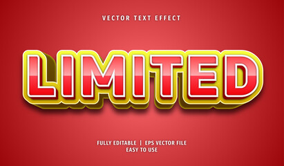 Text Effect 3D Limited, Editable Text Style