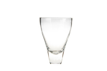 decorative glass vase on white isolated