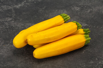 Ripe tasty Yellow young zucchini